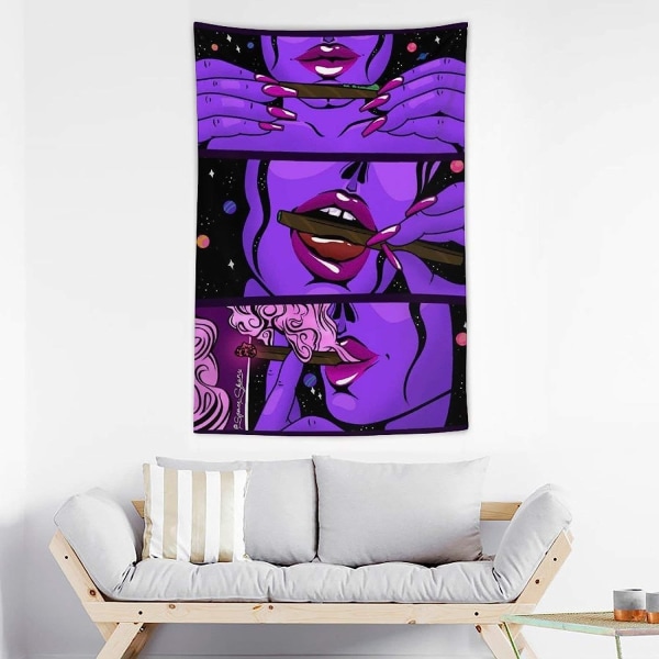 Hippy Veggteppe Stort Mysterie Veggteppe Soverom Hybel Veggteppe Tilbehør Mandela Yoga Piknikmatte 150x130 (Børstet)