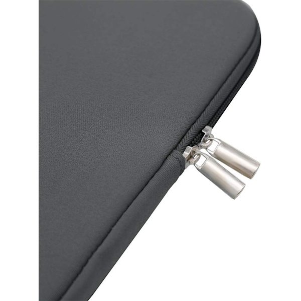 14 tums case Skyddande vadderad laptopväska kompatibel med 13.9-14.1 Notebook Ultrabook Chromebook (grå, uppgraderad version)
