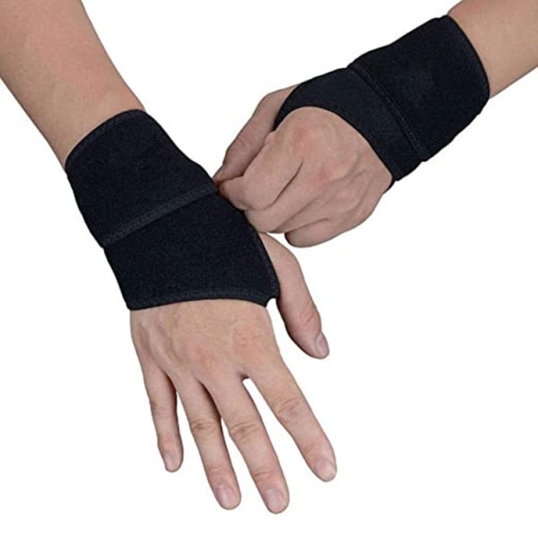 Ett par basketsport handledsskydd justerbar handled andas varmt handskydd fitness handledsskydd handledsrem ca 20cm