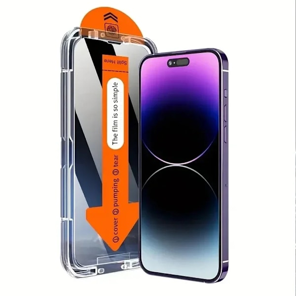 3 stycken Skyddande härdat glas för i-Phone Dammtät för skärmskydd I-Phone 14 promax