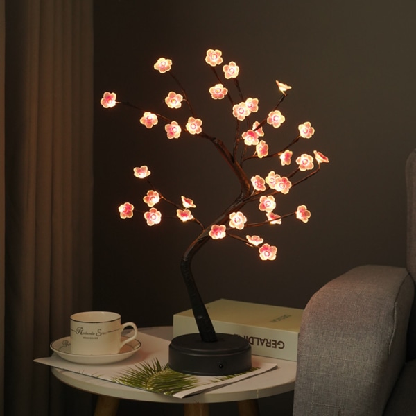 Creative Tree Lamp Pearl Tree Lamp Pekskärmslampa Sovrumslampa Presentbod Lampa Dekoration Lampa Bordslampa #2