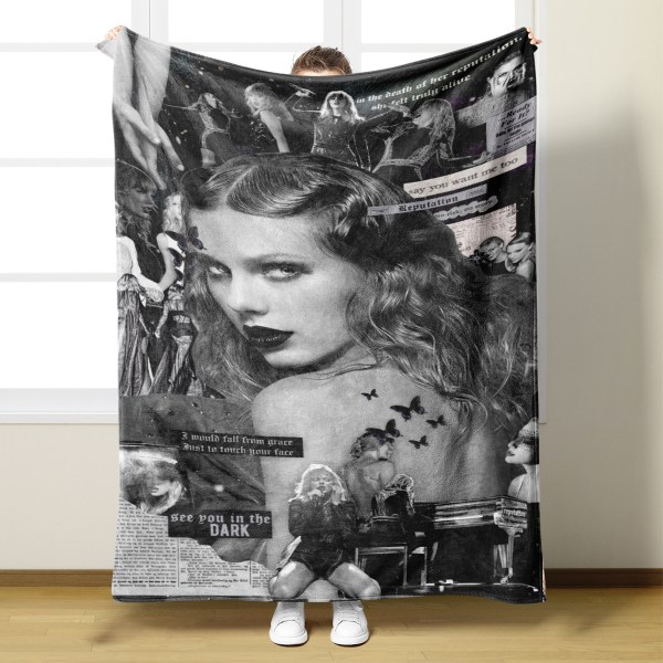 Taylor Swift The Eras Tour Filt Throw högupplöst Soft Warm Fluffy Filt för sovrum, flanell，soffa, festdekorationspresent E