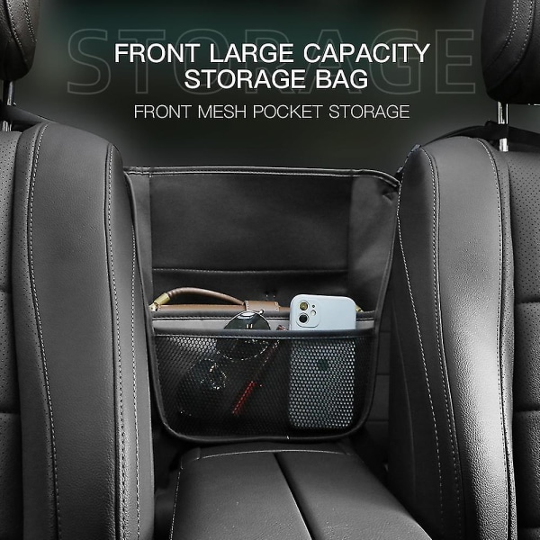 Bil Center Seat Förvaringsväska Multi-pocket Tabletthållare Bilar Interiör Tillbehör Förvaring Förvaring Pälsväska