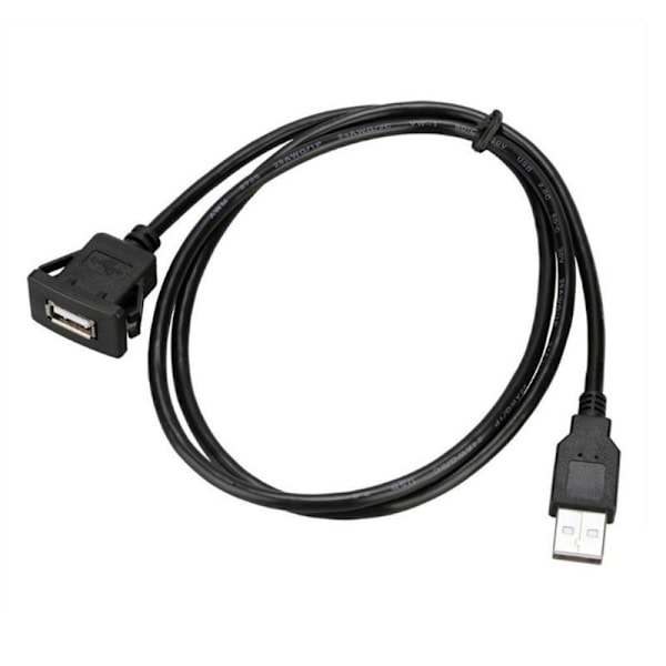 2 kpl Neliömäinen Yksittäinen Portti USB 3.0 Paneeli Upotettava Jatkojohto Soljella Autoon Kuorma-autoon Veneeseen Moottoripyörän Kojelautaan 0,9 m