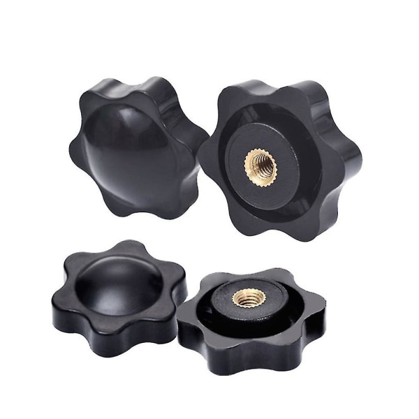 10x M6 Håndskrue med sekskantet hode og gjenger for fastspenning (36mm)