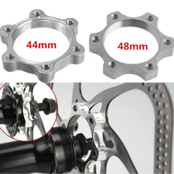 4-pak Cykel Skiveflange Skivebremse Skive 6-huls Gevind Modificeret Rotary Adapter Skivebase 44MM