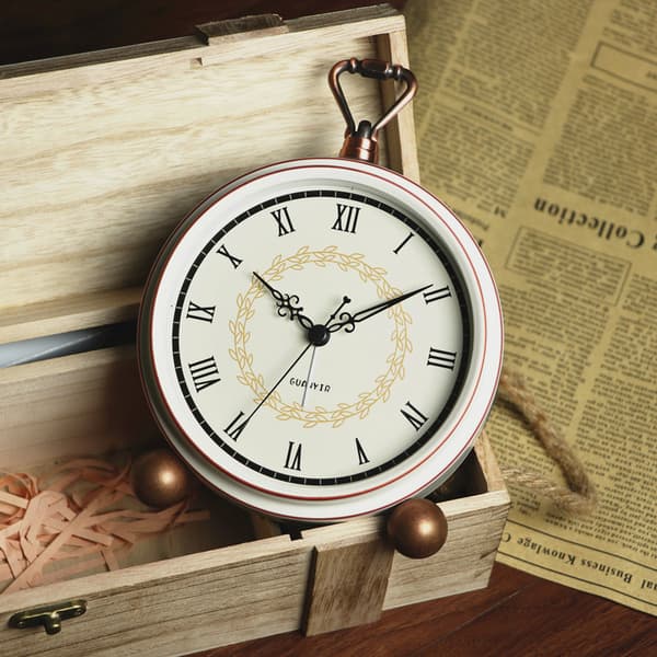 Väckarklocka, Retro Icke-tickande Bordsklocka Batteridriven Liten Väckarklocka Med Quartz Analog, Bordsklocka För Sovrum