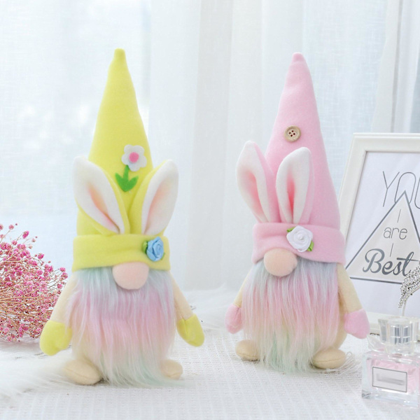 Påsk Ansiktslös Gnome Kanin Docka Dekoration För Hem Spring-a