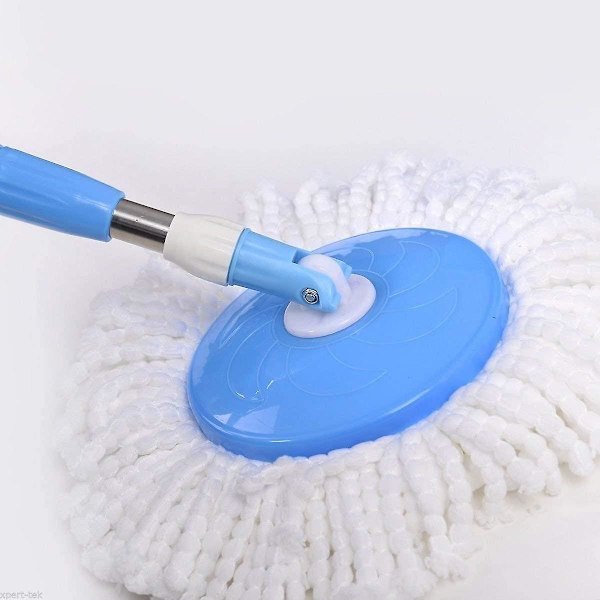 3st vit spinnmopp ersättningshuvud, mikrofibermopp bomullshuvud, universal 16 cm moppduk