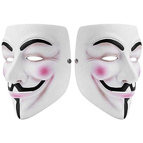 V för Vendetta Guy Fawkes Mask Quality Anonymous Mask Halloween Costume Hackers Mask Cosplay Party Mask One Size