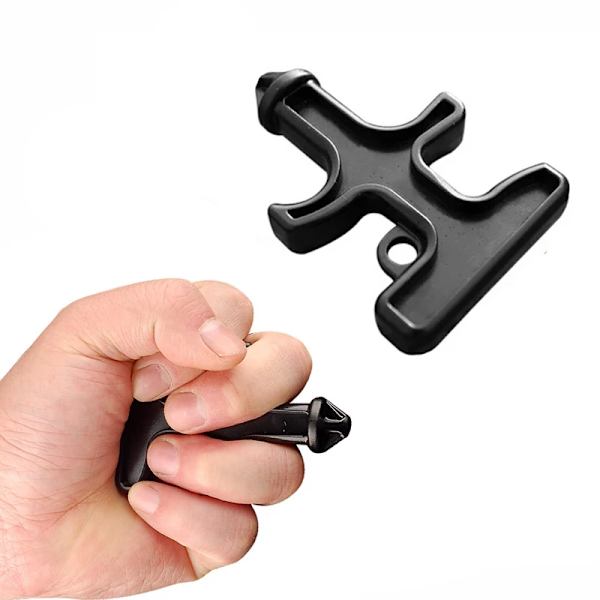 4 Pcs Utomhus Självförsvar Nylon Plast Stål Försvar Duron Borr Stinger Ring Utrustning Självförsvar Sting Ring Verktyg