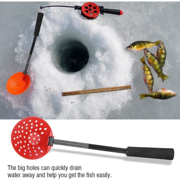 Ice Scoop, Vikt Winter Ice Fishing Tool Ice Scoop Skimmer Plast Outdoor Fiskeredskap Tillbehör