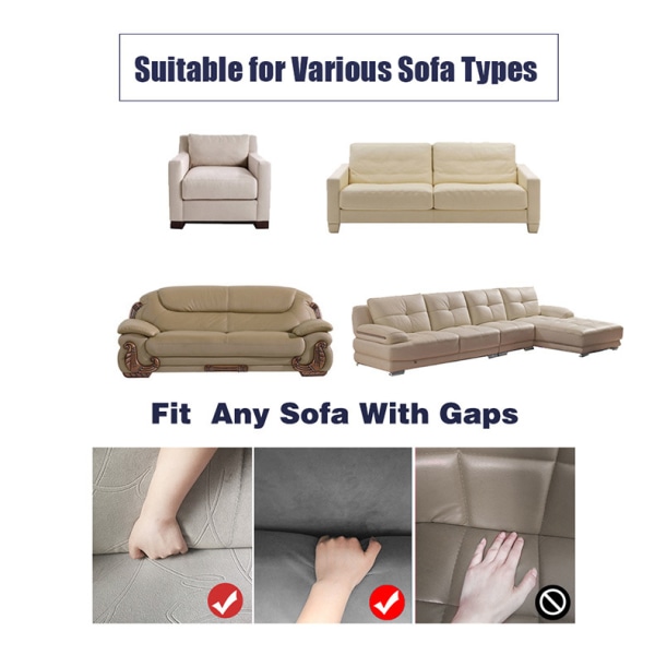 Magisk Stræk Sofa Betræk Omsluttende Printet Sofa Betræk Støvtæt Pletbestandigt Sofa Betræk (Stil 2)