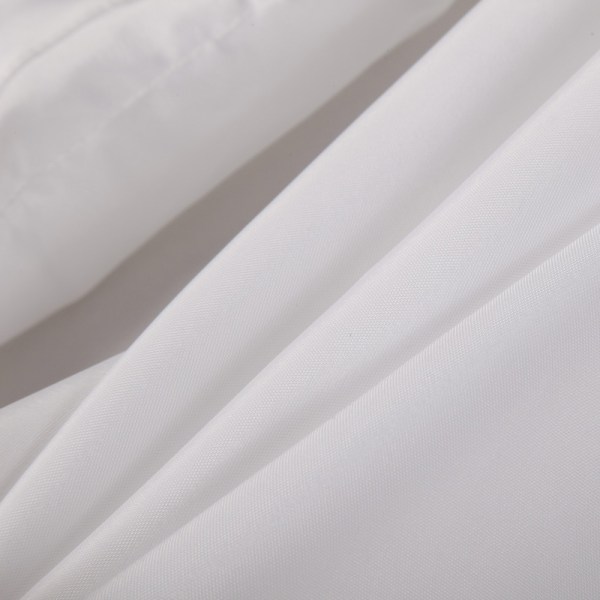 Baddraperi, vitt vattentätt tyg, enfärgad, polyester vattentät duschdraperi för hotell, 180 bred * 180 hög