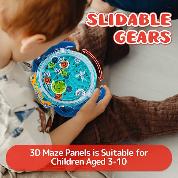 Mind Puzzles til børn 3-8, 3D Maze Puzzle til børn, Brain Teasers Gravity Ball Game Maze Ball Puzzle Legetøjsgaver