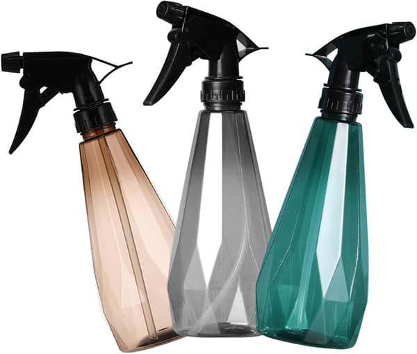 3-pack Sprayflaskor Tom Sprayflaska 500ml Plast Trigger Pump Påfyllningsbar Tom Flaska Med Justerbart Munstycke Klar Flaska För Resor Skönhet Cle