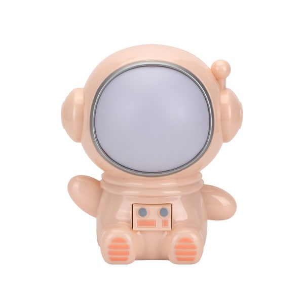 Astronaut Natlampe LED Farverig Farveskiftende Sengelampe USB natlampe (orange)