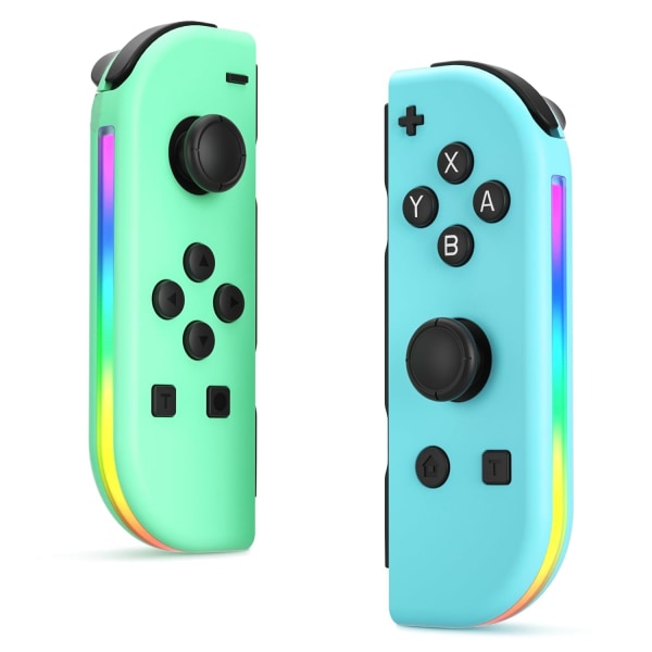 Trådlös handkontroll kompatibel för Nintendo Switch, Oled, Lite Gamepad Joystick (l/r) Ersättning med Rgb höger green+blue
