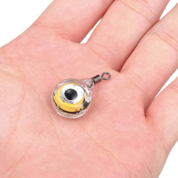 3 Mini kalastusvieheiden valorysää LED syväpudotus vedenalainen silmänmuotoinen kalastus kalmari viehe valoisa viehevalot käytetään houkuttelemaan kaloja