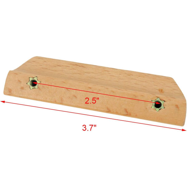 8 stk. Skap Trehåndtak og Knotter 2,5 tommer (64 mm) Hullavstand, for Hjem Kjøkkenskuff Skap, med Monteringsskruer