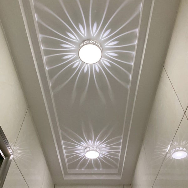 Kreativt gångljus Enkelt modernt korridorljus Inbäddad spotlight downlight LED verandaljus Entréljus Hallljus vitt ljus 3W