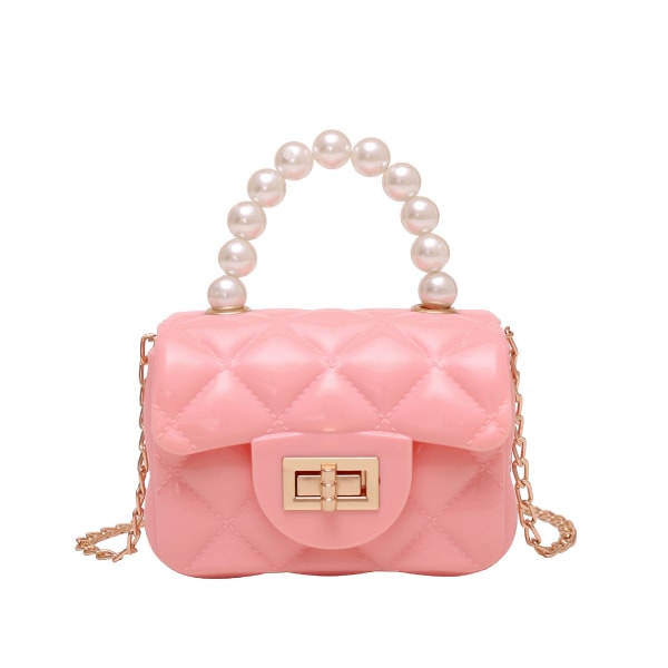 Mini Pung til Småbørn Piger Crossbody Sød Prinsesse Håndtasker Skuldertaske til Småbørn Lille Pige (Pink)