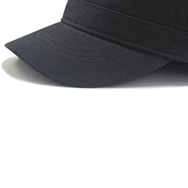 Simpel Hverdag Militær Stil Hat Flat Cap (Sort)