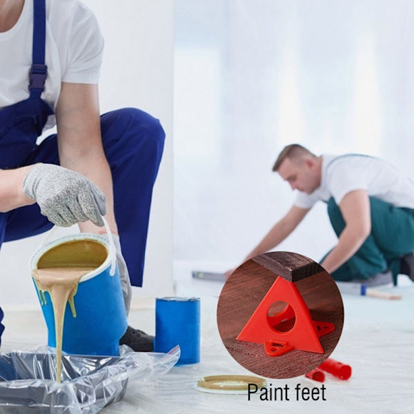 20st Pyramid Stativ Set Triangel Stativ Målarverktyg Triangel Paint Pads Fötter för träbearbetning Snickare Tillbehör Paint Pads