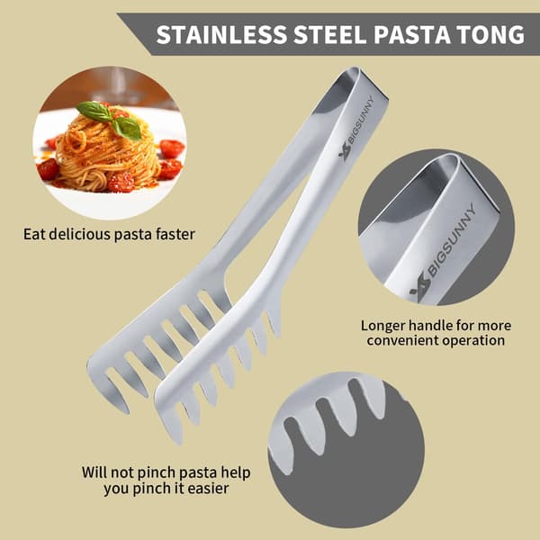 Køkken Pastatang, 20 cm Spaghetti Tang i Rustfrit Stål