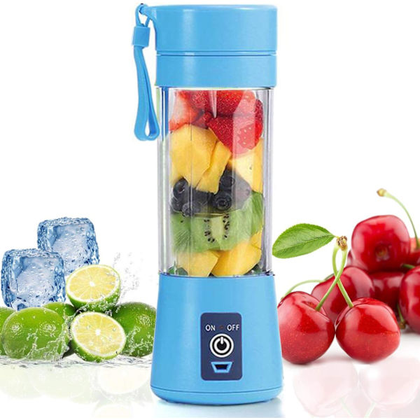 Bärbar blender, elektrisk blender i personlig storlek USB laddningsbar elektrisk blender Juicer Baby Travel 380 ml, blender