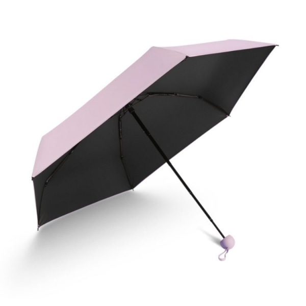 Vikbart reseparaply, 8-ribbad miniparaply Litet UV-skyddande paraply med kapselskal, snabbtorkande Lättvikts kompakt herrparaply (Pi)