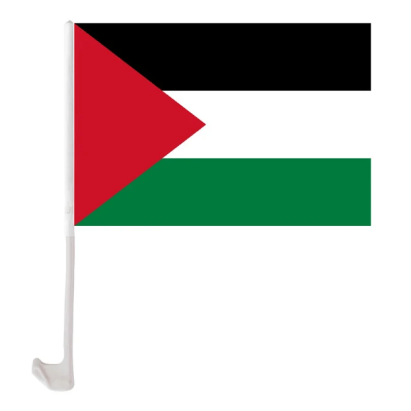 Palestina Flagga För Bilfönster 2 PCS Pack Bandera De Palestina Para Carros Auto Små Gåvor Stöd Palestinsk Dekor 12" x 18" A