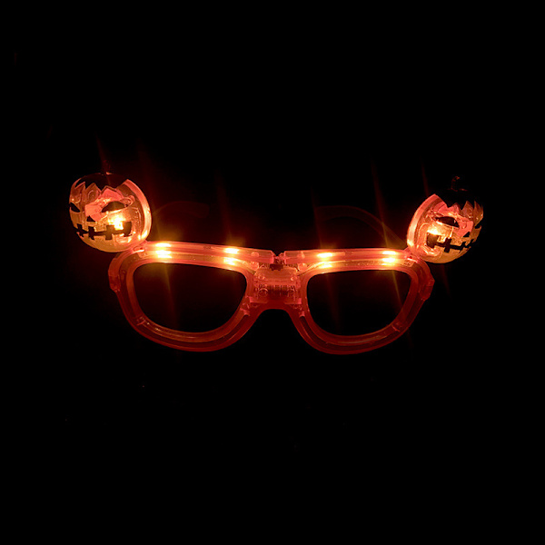 2 stk. Europeiske og amerikanske Halloween LED Blinkende Gresskarbriller G