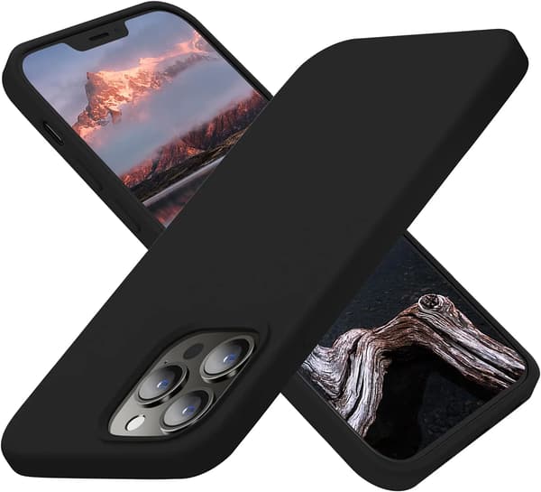 Designat för iPhone 13 Pro Max Skal, Silikon Ultra Slim Stötsäker