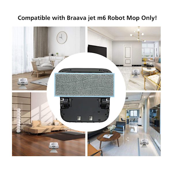 8 stk mopphoder for iRobot Braava jet M6 støvsuger