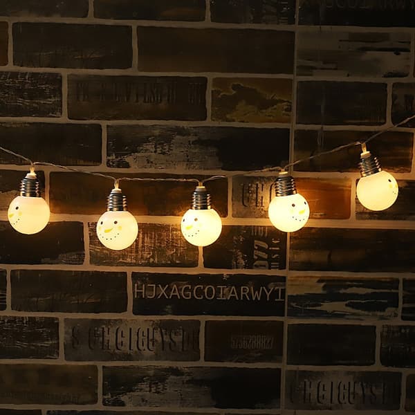 Dekorativ julelampe LED lyskæde (2 m 10 lamper)