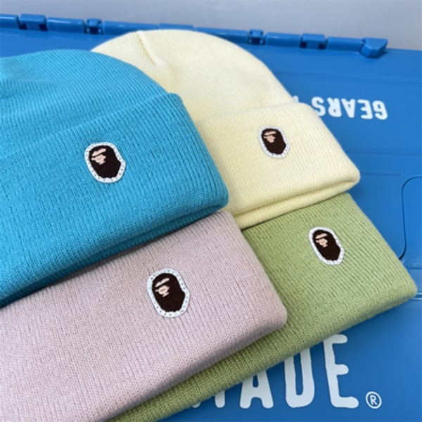 BAPE Herrhatt Casual Varm Vinter Skidhuvudbonad Beige