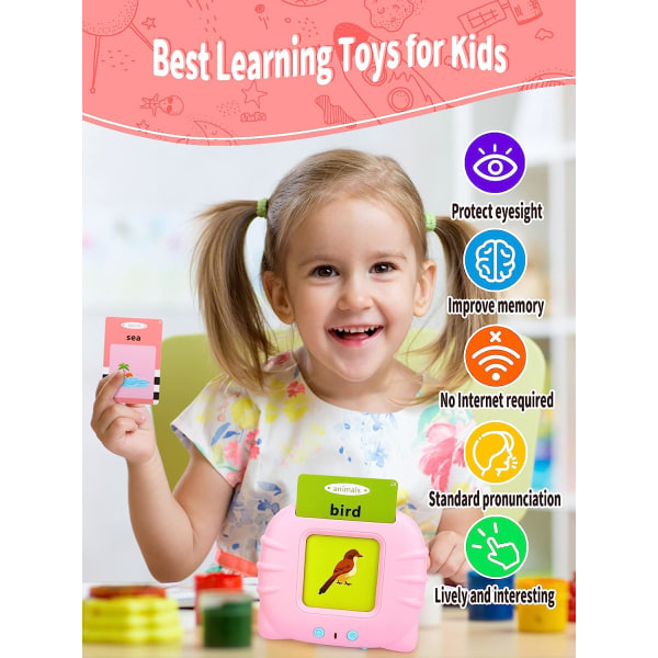 2 3 4 5 Talande lärande leksaker för pojkar och flickor i åldrarna 6 år, LIONVISON autistiska sensoriska leksaker för barn i åldrarna 2 till 6 år, 224 ord, förskola M