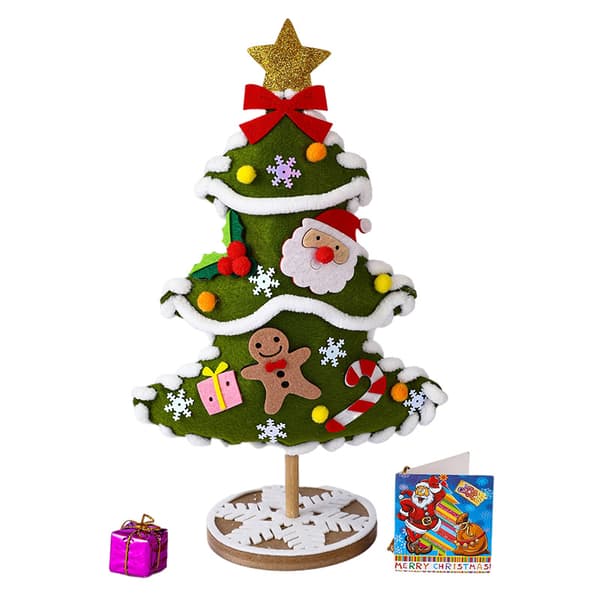 Två julgranar DIY-materialväskor Handgjorda julklappar Pedagogiska julleksaker 30*18*10cm