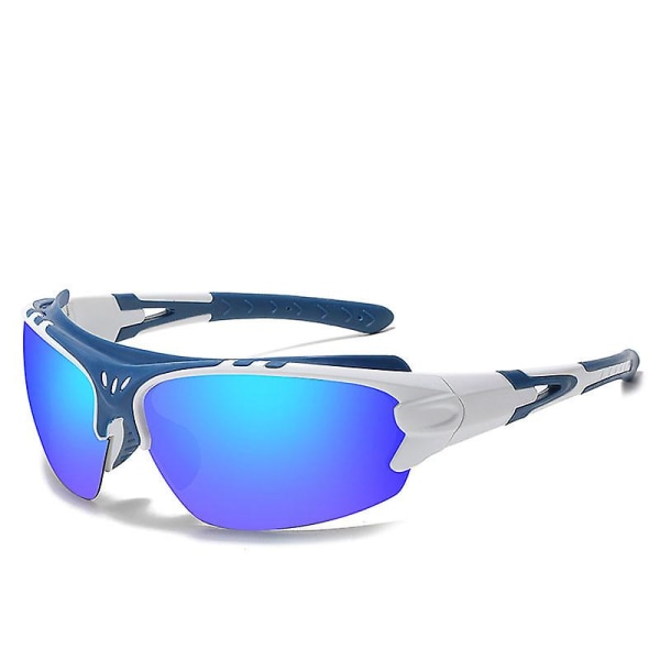 Cykelglasögon, polariserade solglasögon, U6 UV och stötskydd (blå)