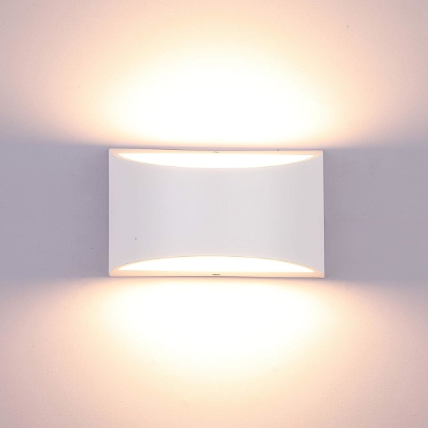 Justerbar LED-belysning Vägglampor 7W Modern vägglampa upp och ner Vägglampor Aluminium dekorativt ljus, varm vit