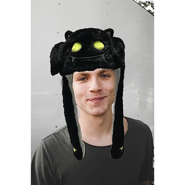 Bevægelig Hoppedagtig Hat Sjov Plys Spøgelseshat Unisex Øreklapper Bevægelige Ører Hat Cosplay Halloween Jul Fest Hat