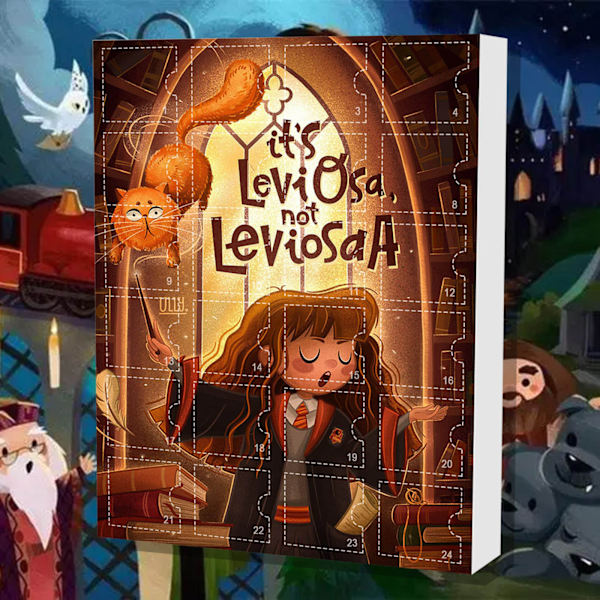 Ny på lager 2024 Julekalender Harry Potter Dukke Anime Figur Harry James Potter Hermione Jean Granger Legetøj Gave A