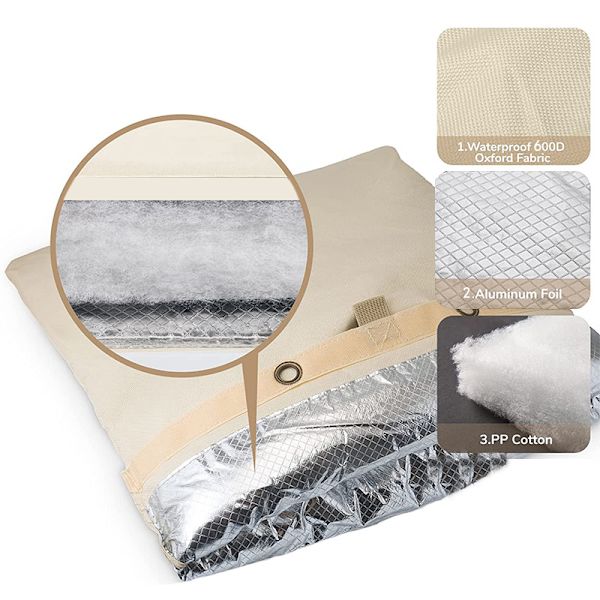 Vinterkran frostskyddsmedel cover anti isbildning returventil frostskyddshylsa frostskyddspåse rörisolering isoleringshylsa 43 * 52cm
