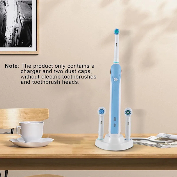 Laddare för Oral B tandborste，Universell elektrisk tandborstladdare Lätt bärbar ABS-ersättningshållare passar B