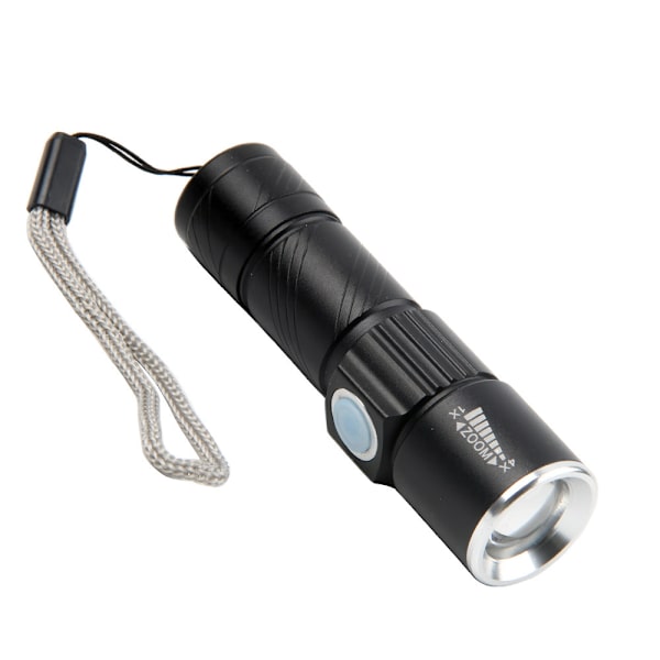 2st multifunktions led mini ficklampa USB uppladdningsbar utomhusbelysning zoom liten elektrisk hand