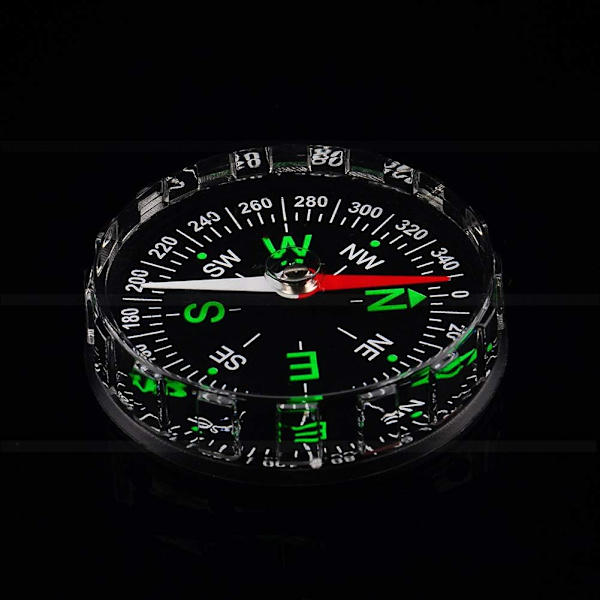 Mini Pocket Compass, Professionell Survival Compass Knop Navigation Tool Ersättningskompass för vandring Camping Båtliv