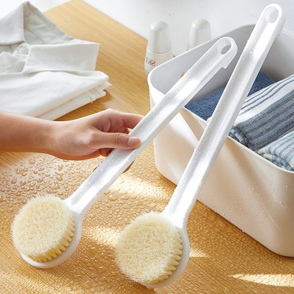 Badborste Skrubba rygg Långt handtag Borste Badborste Badborste Mjuk nylon (paket med 2)