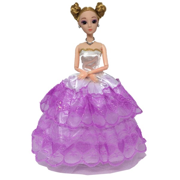 8 stk full skjørt dukke jente prinsesse dress skifte kjole brudekjole babykjole