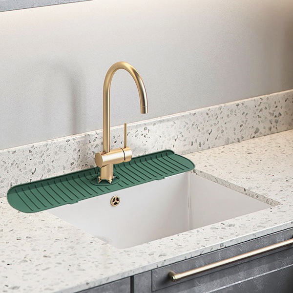 Köksblandare Splash Guard Silikon Diskbänk Kran Splash Guard Bänkskiva Rack Badkar Skydd Köksinredning 61CM